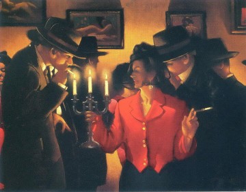 Jack Vettriano Painting - reina del abanico dan Contemporáneo Jack Vettriano